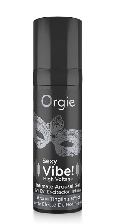 Its A Sexy Vibe Black-Intimate Arousal Gel-High Voltage- Non-Flavored -HIGH INTENSE TINGLE