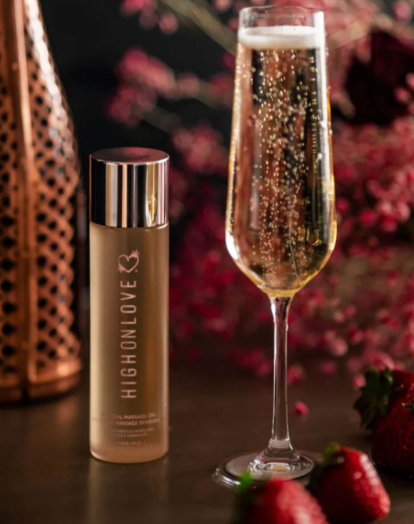 Massage Oil - Strawberries & Champagne - 120ml