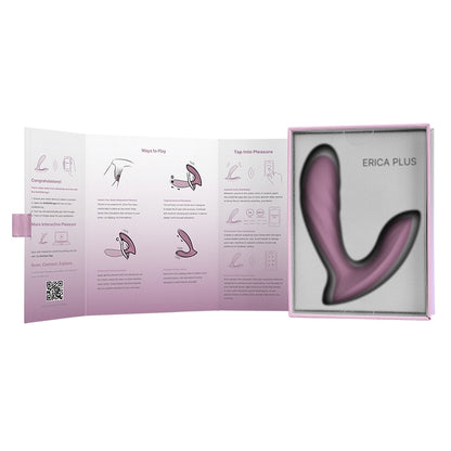 Erica Plus Thrusting Rechargeable Silicone Vibrator