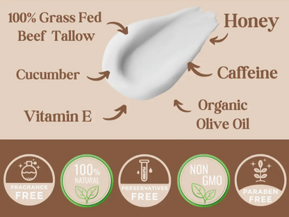 Eye Cream Infused Caffeine,Honey,Vitamin E,Cucumber
