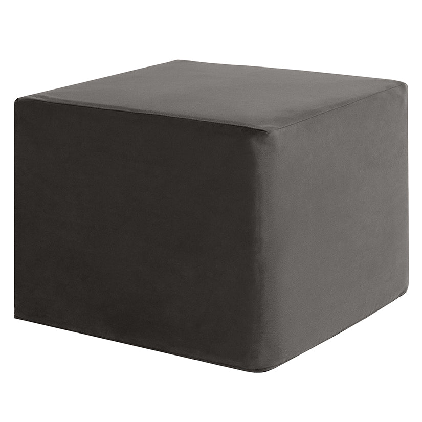 Flip Ramp with Slip Cover-Black Angled Sex Pillow that Converts into an Ottoman with Cover