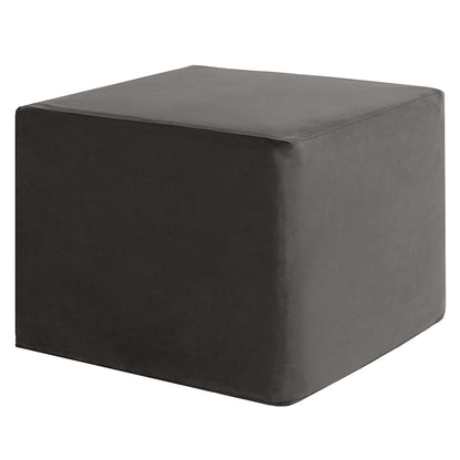 Flip Ramp with Slip Cover-Black Angled Sex Pillow that Converts into an Ottoman with Cover
