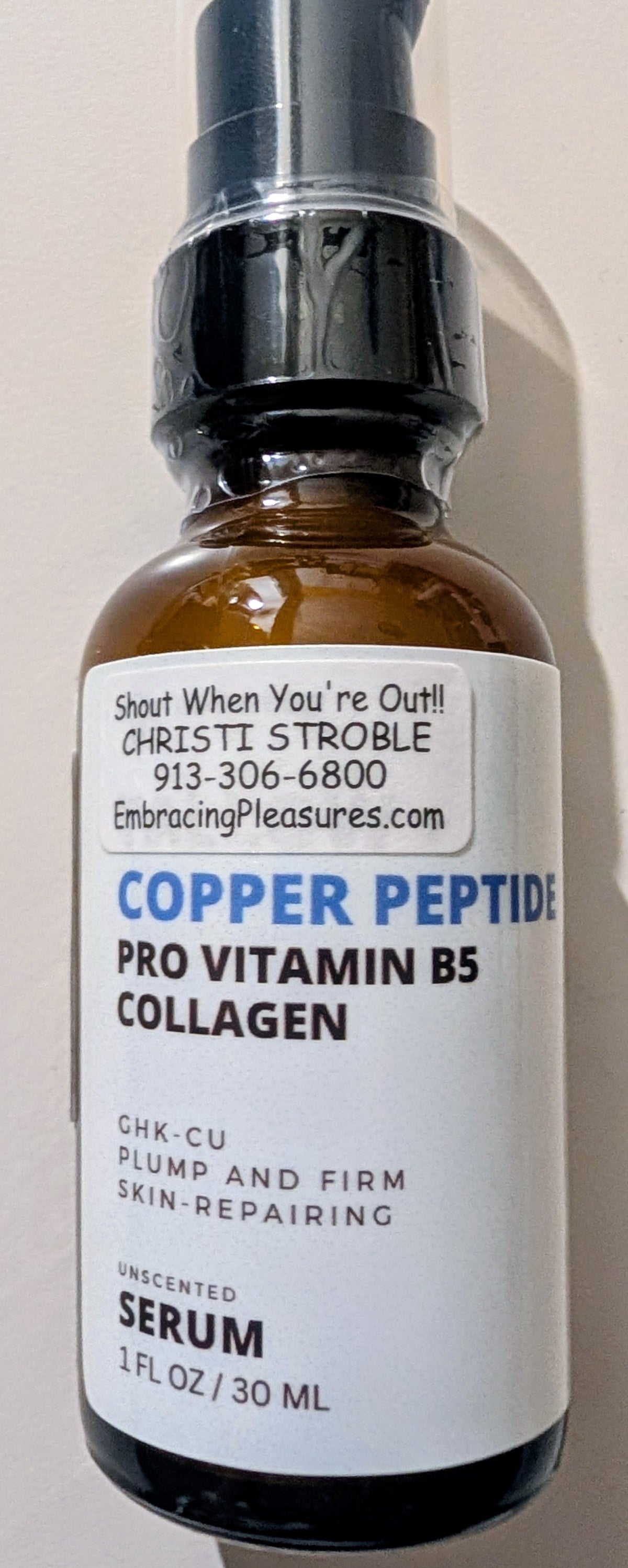 Copper Peptide  Serum +               Tallow Copper Peptide, Pro Vitamin B5,Collagen