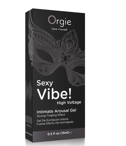 Its A Sexy Vibe Black-Intimate Arousal Gel-High Voltage- Non-Flavored -HIGH INTENSE TINGLE