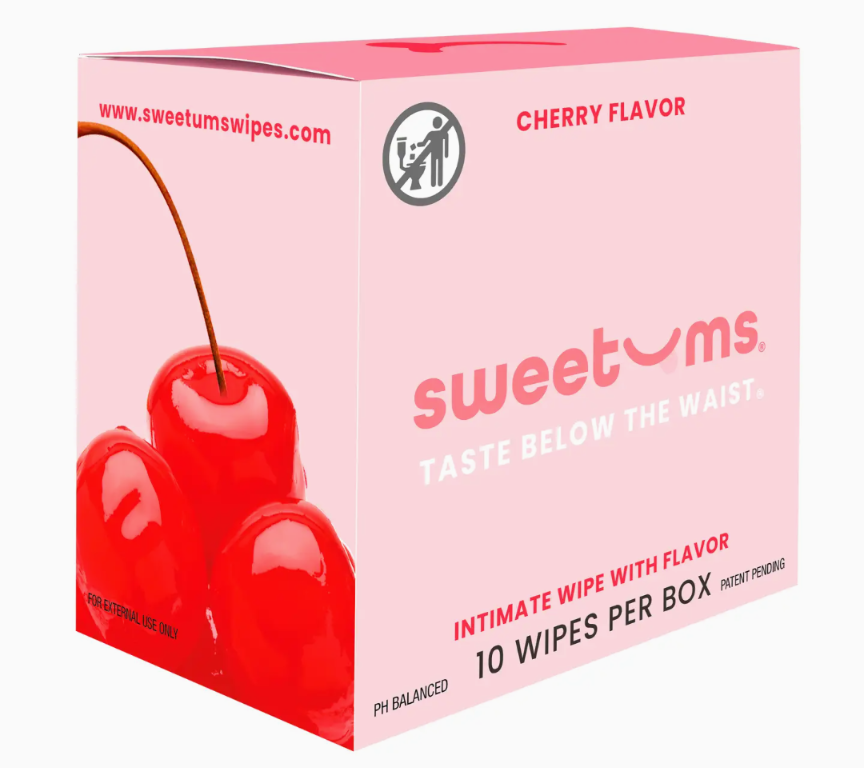 Sweetums Intimate Wipes Cherry flavor