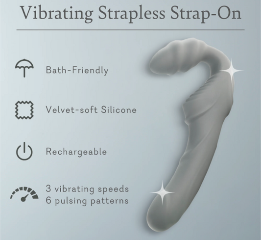 Vibrating strapless strap-on