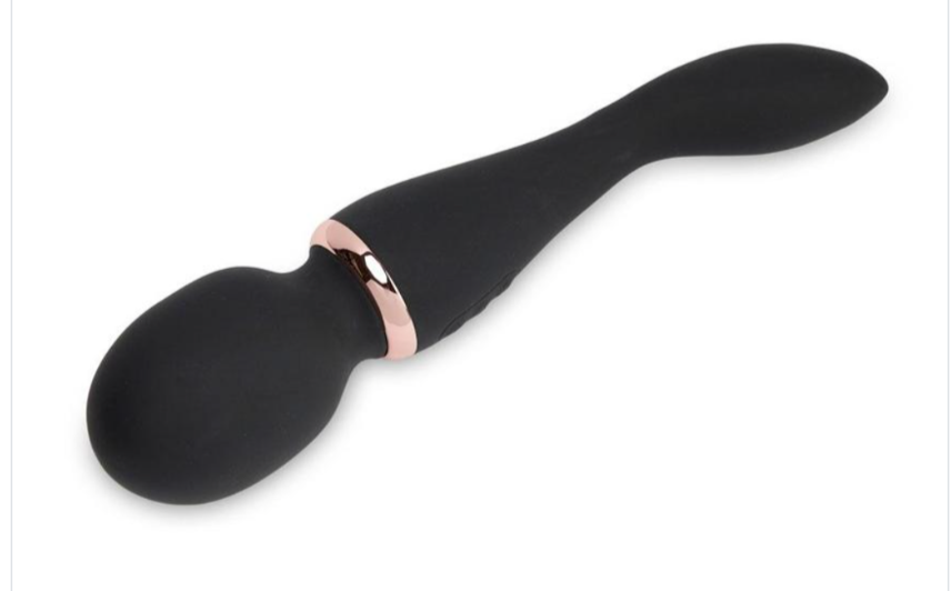 Turbo Alluvion  Rechargeable Wand Massager - Black/ Rose Gold