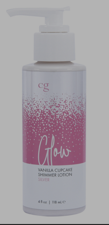 Glow Vanilla Cupcake Shimmer Lotion-Silver 4oz